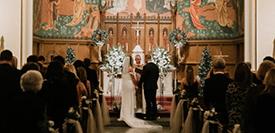 2022 Hurst Wedding in the Christ the King Chapel at Ƶapp University