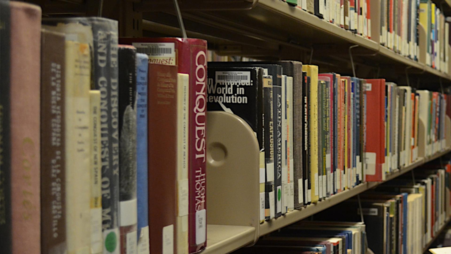 Stack of books in Ƶapp Library
